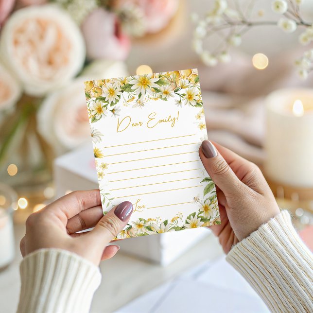 Invitation Little Honey Birthday Time Capsule Card (Créateur téléchargé)