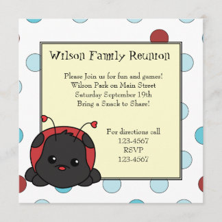 Invitation Little Ladybug Cutie
