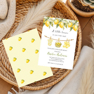Invitation Little Lemon est en route Baby Shower frais