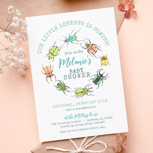 Invitation Little Lovebug Baby shower