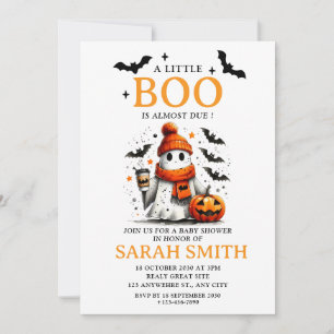 Invitation Little mignon Boo est presque dû Baby shower
