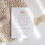 Invitation Little Miss Onederful Boho Rainbow 1er anniversair<br><div class="desc">Des amis Invitations et la famille à la fête d'anniversaire de votre petite fille avec cette invitation thématique "Little Miss Onederful".</div>