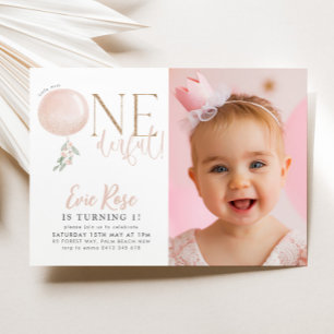 Invitation Little Miss ONEderful Girls 1st Birthday Photo