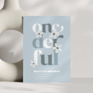 Invitation Little Miss Onederful Super Daisy 1er anniversaire