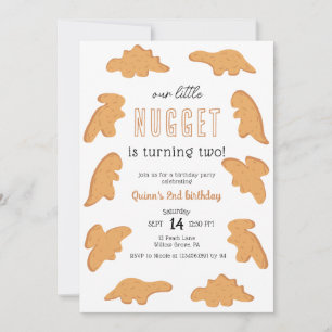 Invitation Little Nugget 1er 2e 3e anniversaire