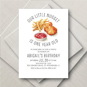 Invitation Little Nugget 1er anniversaire