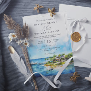 Invitation Little Palm Island Resort Floride Code QR de maria