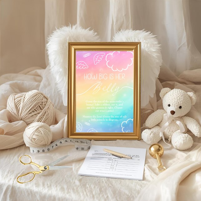 Invitation Little Piece of Heaven How Big Is Her BellyRainbow (Little Piece of Heaven How Big Is Her BellyRainbow)