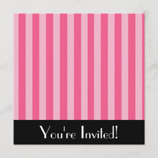 Invitation Little Pink Stripes