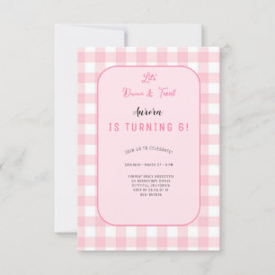 Invitation Little Pretty Ballerinas Ballet Anniversaire