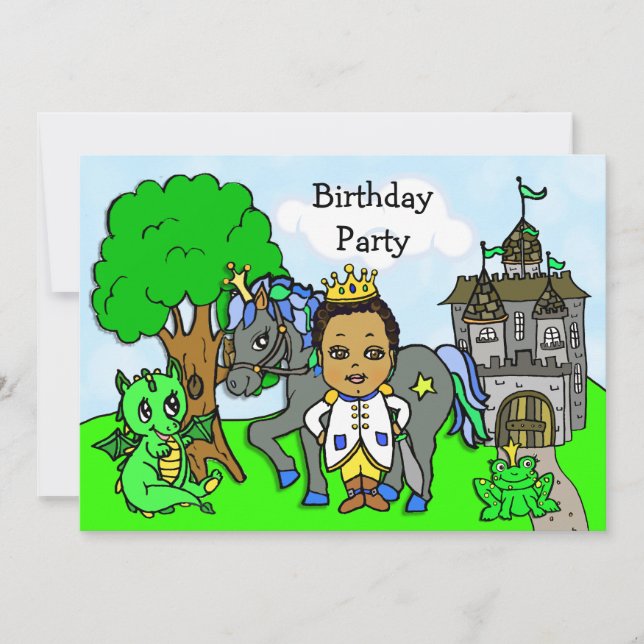Invitation Little Prince Fairy Tale Anniversaire Fête (Devant)