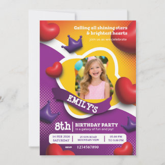Invitation Little Princess Birthday Invite – Fairytale Crown 