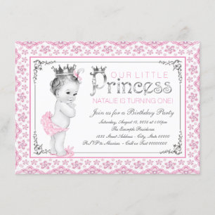 Invitation Little Princess Fête d'anniversaire