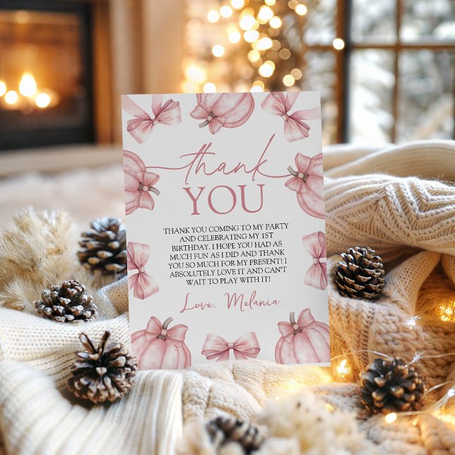 Invitation Little Pumpkin Thank You Card (Créateur téléchargé)