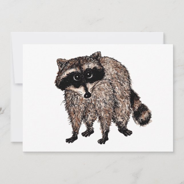 Invitation Little Raccoon (Devant)