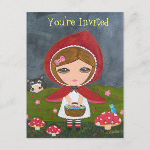 Invitation Little Red Riding Hood - Bedtime Story