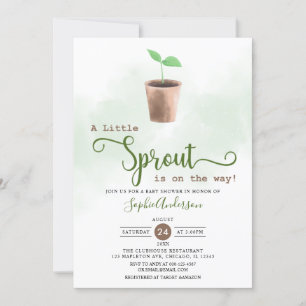 Invitation Little Sprout se trouve sur le Baby shower Way Gar