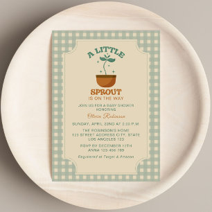 Invitation Little Sprouts Garden Party Baby shower