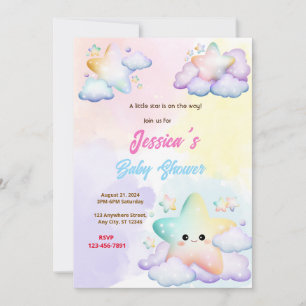 Invitation Little Star Baby shower