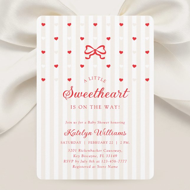 Invitation Little Sweetheart Gender Neutral Baby Shower (Créateur téléchargé)