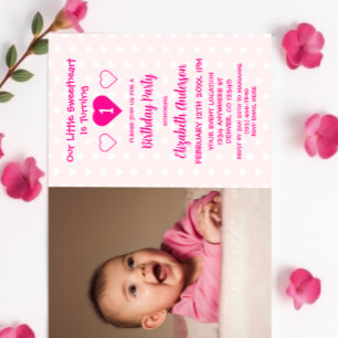 Invitation Little Sweethee 1er anniversaire