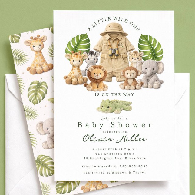 Invitation Little Wild One Baby Shower Invite (Créateur téléchargé)