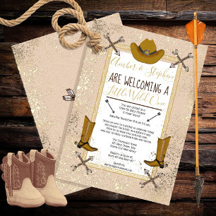 Invitation Little Wild One Western Drive par Baby shower