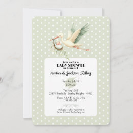 Invitation Livraison spéciale baby shower Stork 2