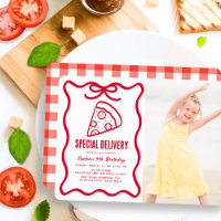 Livraison Spéciale Ruban Rouge Photo Pizza Anniver