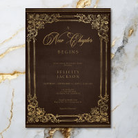 Livre Brown vintage Nouveau Chapitre Début Douche