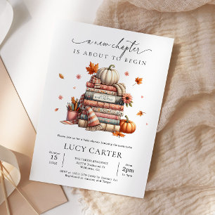 Invitation Livre d'automne Nouveau Baby shower de chapitre