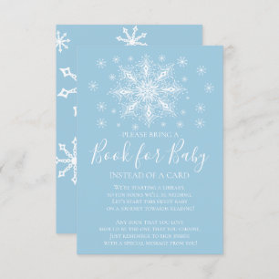 Invitation Livre de Baby shower des garçons de Snowflake pour