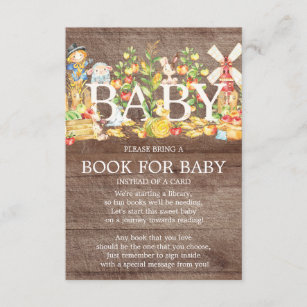 Invitation Livre de Baby shower du marché agricole pour bébé