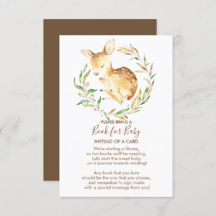 Invitation Livre de Baby shower Little Deer pour Baby Card