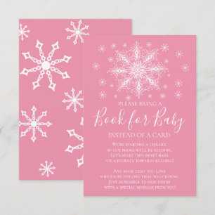 Invitation Livre de Baby shower pour les filles de Snowflake 