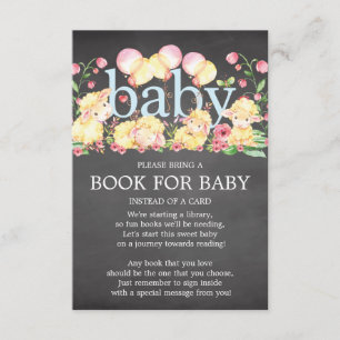 Invitation Livre de Baby shower Sweet Little Lamb pour bébé