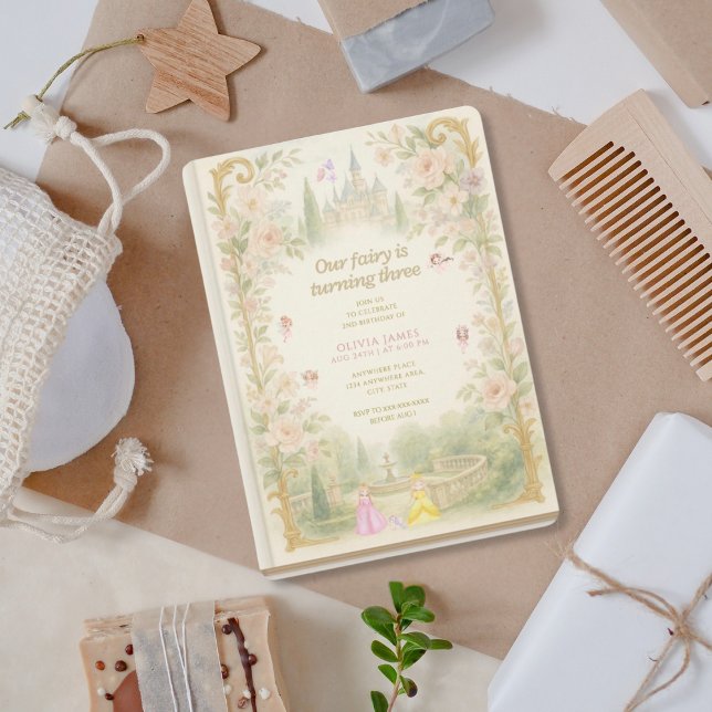 Invitation Livre de contes, fée d'abord, conte de fées pour 3 (Créateur téléchargé)