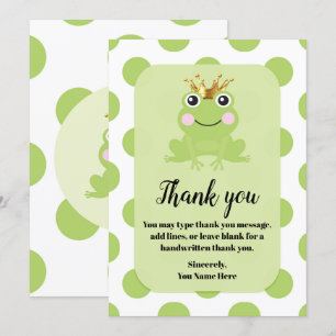 Invitation Livre de l'histoire du Prince Grenouille Cadeau de