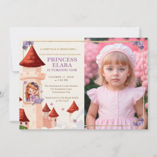 Invitation Livre d'histoires de la princesse fantaisiste Chât