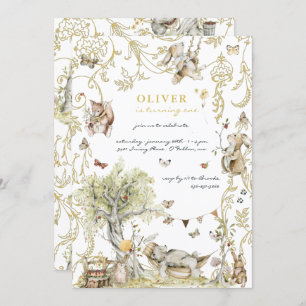 Invitation Livre d'histoires   Fête d'anniversaire de la forê