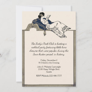 Invitation Livre vintage Lady