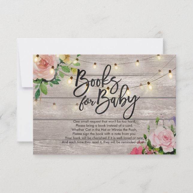 Invitation Livres baby showers pour bébé / Apporter un livre  (Devant)