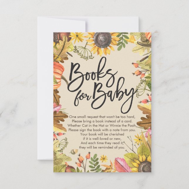 Invitation Livres baby showers pour bébé / Apporter un livre  (Devant)