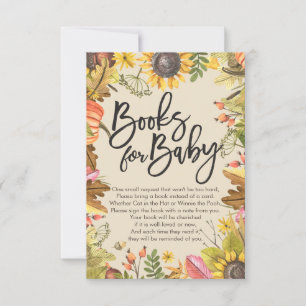 Invitation Livres baby showers pour bébé / Apporter un livre 