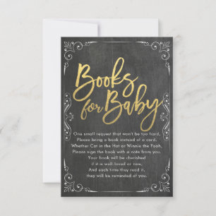 Invitation Livres baby showers pour bébé / Apporter un livre 