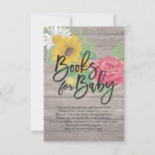 Invitation Livres baby showers pour bébé / Apporter un livre