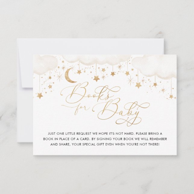 Invitation Livres Baby showers Twinkle Star Pour Baby Card (Devant)