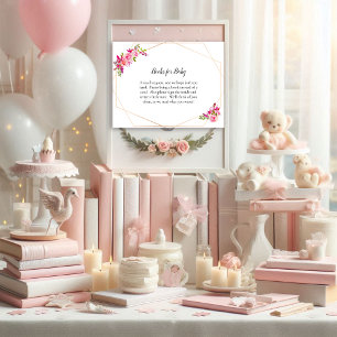 Invitation Livres citrouilles Baby showers Pour Bébé Floral