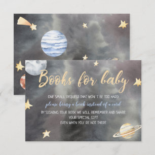 Invitation Livres De Baby shower De L'Astronaute Spatiale Pou