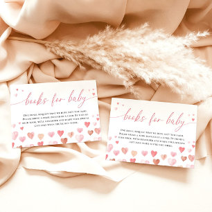 Invitation Livres pour Baby Card, Baby shower amoureux